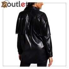 Load image into Gallery viewer, Black Real Quality Womens Leather Shirt
