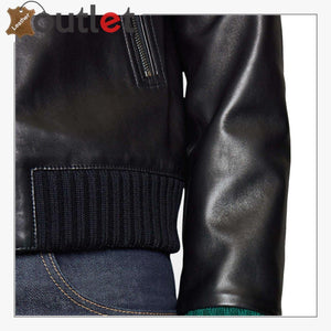Black Stylish Leather Jacket for Mens - Leather Outlet