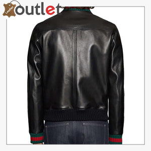 Black Stylish Leather Jacket for Mens - Leather Outlet