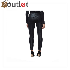 00s Leather Pants Black Leather