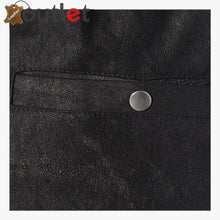 Load image into Gallery viewer, Cropped Womens Leather Trackpants Trouser
