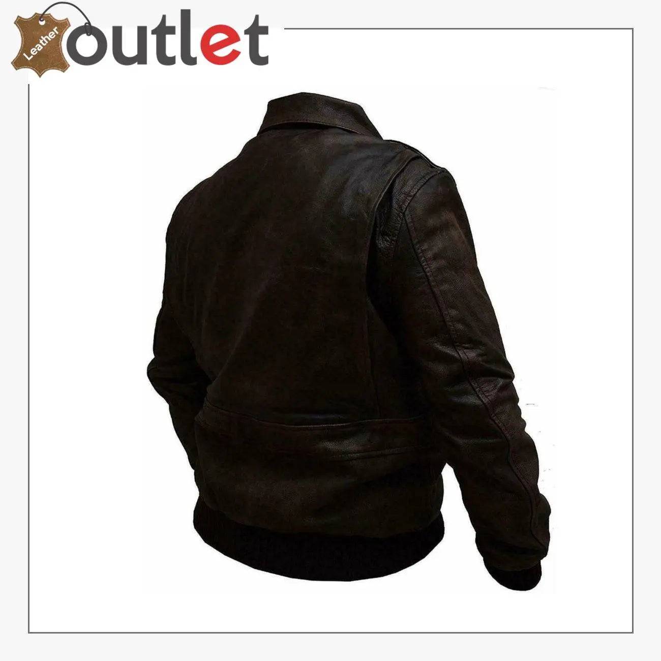 Distressed Brown Handmade Leather Jacket For Men - Leather Outlet