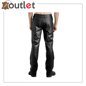 Black Jim Morrison Leather Pants