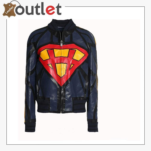 Fashion Printed Leather Jacket Women