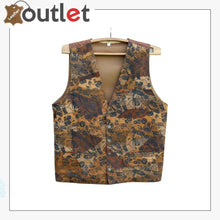 Load image into Gallery viewer, Genuine Brown Men&#39;s Leather Vest - Leather Outlet

