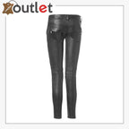 Genuine Lambskin Leather Skinny Womens Leather Pants