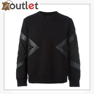 Genuine Leather cotton and Leather Shirt - Leather Outlet