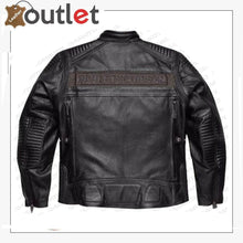 Load image into Gallery viewer, Harley Davidson Men’s Asylum Leather Motorcycle Jacket
