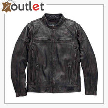 Load image into Gallery viewer, Harley-Davidson Men&#39;s Dauntless Convertible Leather Jacket - Leather Outlet
