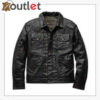 Harley-Davidson Men's Digger Slim Fit Washed Leather Jacket