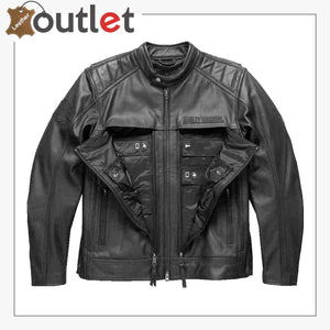 Harley-Davidson Men's Synthesis Pocket System Leather Jacket