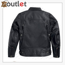 Load image into Gallery viewer, Harley Davidson Mens EXMOOR Reflective Wing Motorcycle Leather Jacket - Leather Outlet
