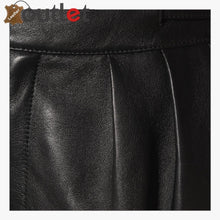 Load image into Gallery viewer, High-rise leather straight pants
