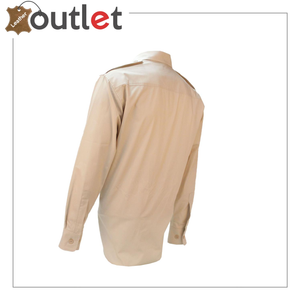 Men leather shirt