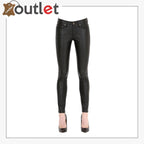 Style Leather Jeans Pants