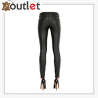 Style Leather Jeans Pants