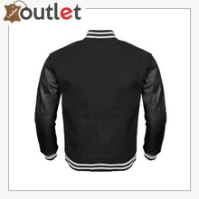 Load image into Gallery viewer, Letterman Sheep Nappa Leather Sleeves Varsity Jacket - Leather Outlet
