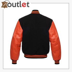 Letterman Varsity Jacket With Genuine Leather 