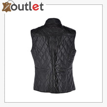 Load image into Gallery viewer, Luxury Diamond Quilted 100% Leather Gilet Vest Waistcoast
