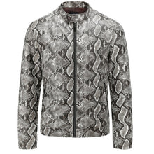 Load image into Gallery viewer, Luxury Style Handmade Men&#39;s Python Leather Jacket Leather Outlet
