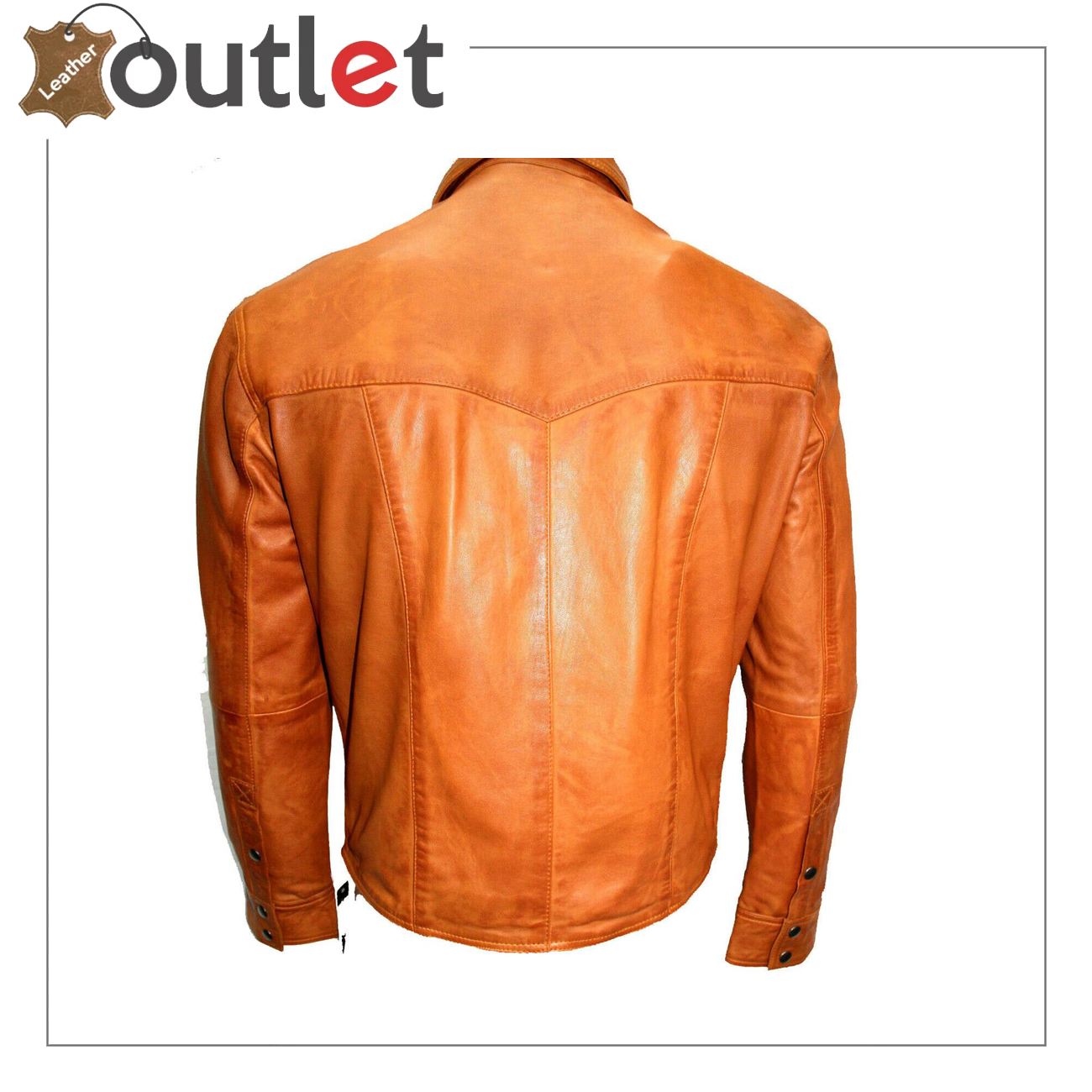 Men's Genuine Sheep Leather Shirt Black Leather Shirt