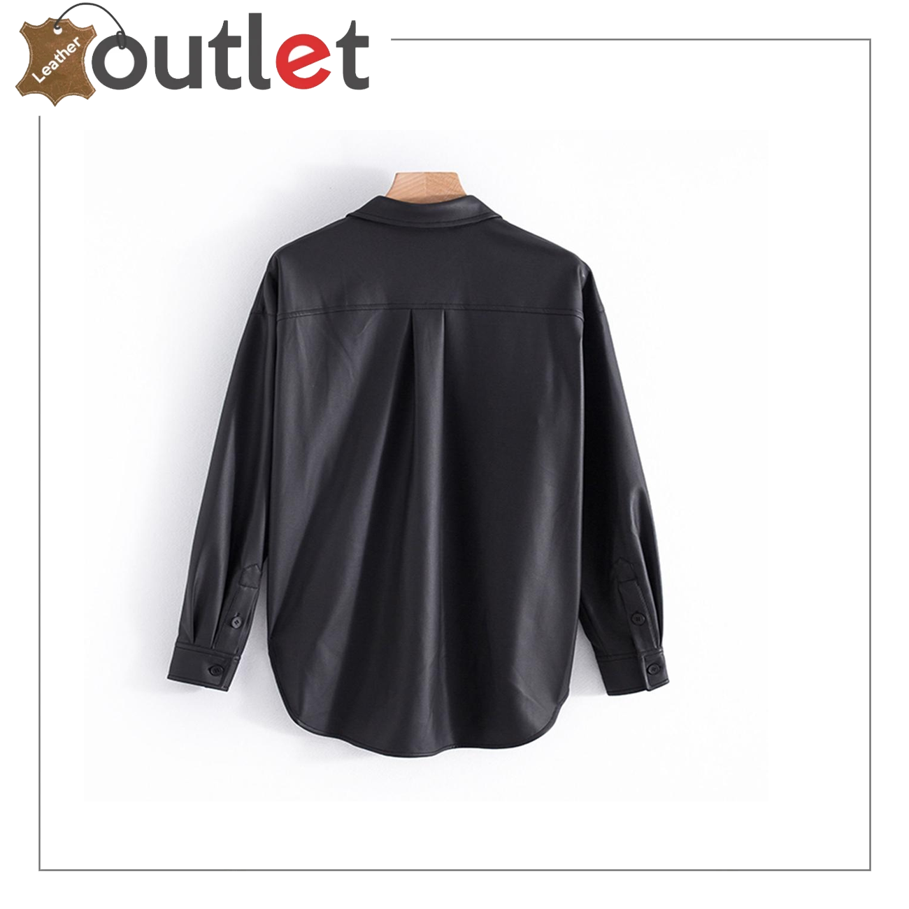  Men's Genuine Lambskin Leather Shirt, Unisex Shirt, Leather 