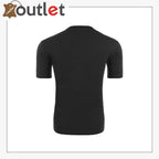 Men's Leather Like Short Sleeve T-shirt - Leather Outlet