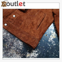 Load image into Gallery viewer, Men&#39;s Shirt Suede Leather Jacket - Leather Outlet
