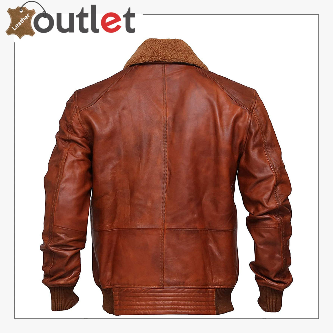 Men's Aviator Brown Air force Bomber A2 Flight Distressed Leather Jacket Leather Outlet