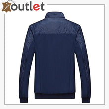 Load image into Gallery viewer, Mens Casual Stand Collar Slim PU Leather Bomber Jacket
