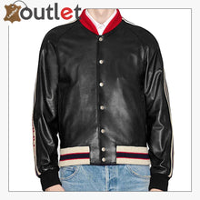 Load image into Gallery viewer, Mens Quality Leather bomber jacket - Leather Outlet
