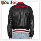Mens Quality Leather bomber jacket - Leather Outlet