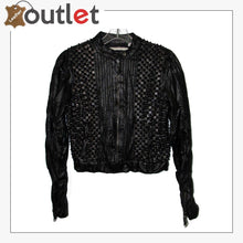 Load image into Gallery viewer, Mens Real Quality Spikes Leather Jacket - Leather Outlet
