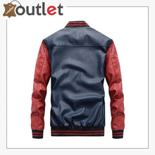Load image into Gallery viewer, Mens Fashion Leather Jacket Casual Baseball Stand Collar Slim Fit Coat
