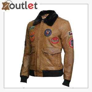 Men's Leather Jacket Genuine Lamb Skin with Detachable Collar Leather Outlet