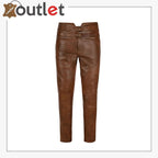Mens Pure Brown Leather Pant Leather Outlet