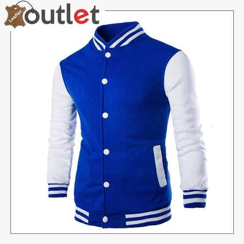 New Styles Leather Varsity jacket For Men