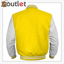 Load image into Gallery viewer, Original American Varsity White Leather jacket For Women
