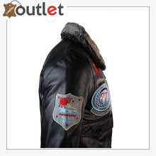Load image into Gallery viewer, Real Leather US Aviator Air Force Pilot Flying Bomber Jacket
