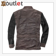 Load image into Gallery viewer, Retro Style Motorcycle Leather Jacket
