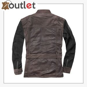 Retro Style Motorcycle Leather Jacket