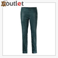 Soft Prussian Blue Zoey Leather Pants