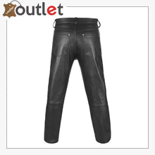 Load image into Gallery viewer, Thick Style Cowhide Leather Pant Jeans
