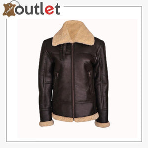 WOMEN B3 BOMBER SHEARLING AVIATOR JACKET