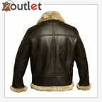 Women RAF B3 Pilot Winter Real Shearling Sheepskin Leather Bomber Aviator Jacket - Leather Outlet