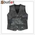 Womens Harley Davidson Motorcycle Leather Vest