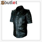 Men Very Hot Genuine Sheep leather Shirt